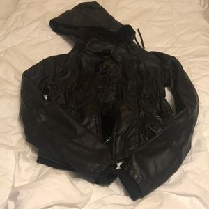 Black Faux leather jacket